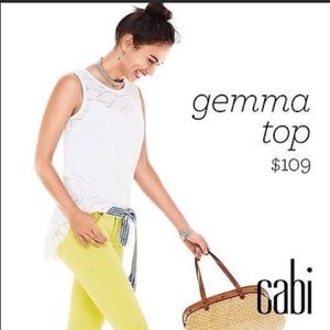 Cabi White Gemma Tank Sz: Small
